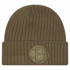 Brooklyn Nets Color Pack Cuffed Knit Hat - Olive | New Era cheap