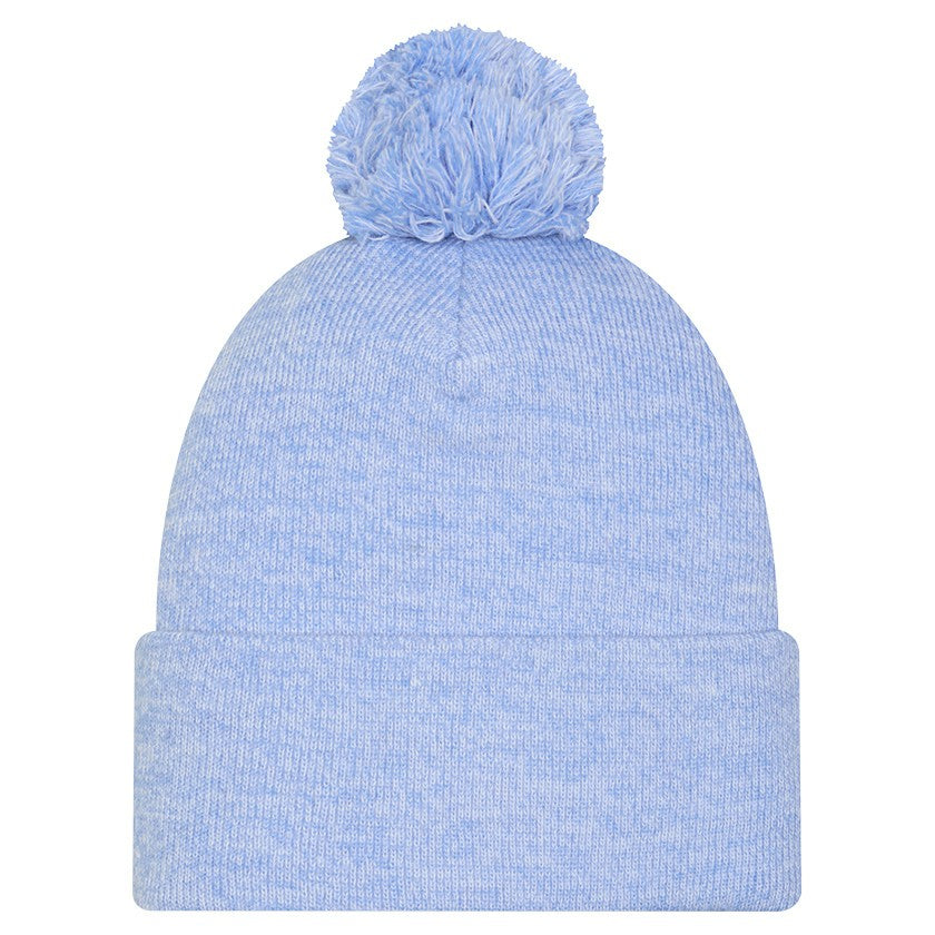 Memphis Grizzlies Marled Cuffed Knit Hat with Pom - Light Blue | New Era discount