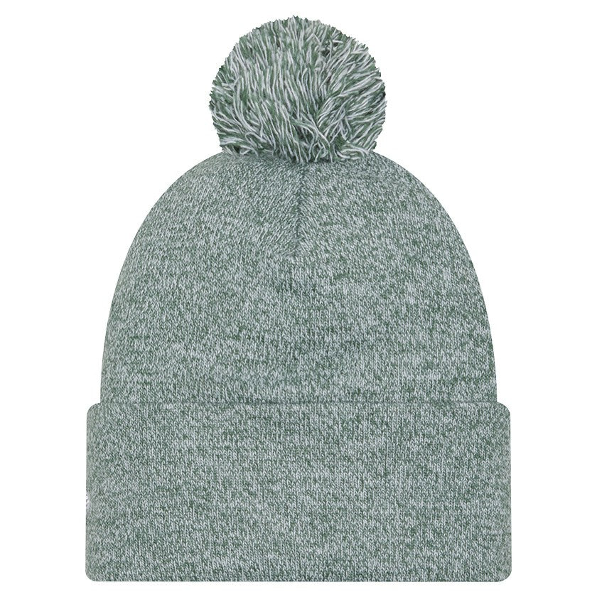 Milwaukee Bucks Marled Cuffed Knit Hat with Pom - Hunter Green | New Era for sale