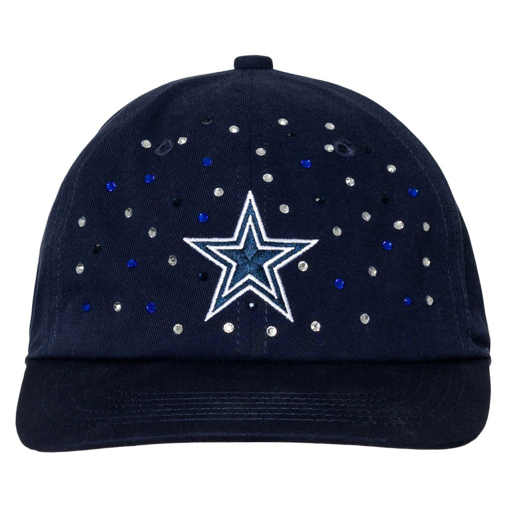 Dallas Cowboys The Wild Collective Women's Jeweled Adjustable Hat - Navy discount