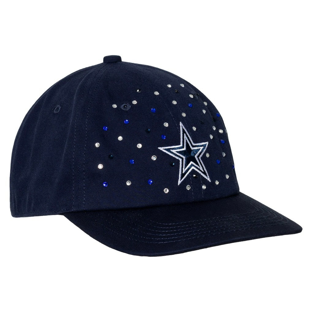 Dallas Cowboys The Wild Collective Women's Jeweled Adjustable Hat - Navy discount
