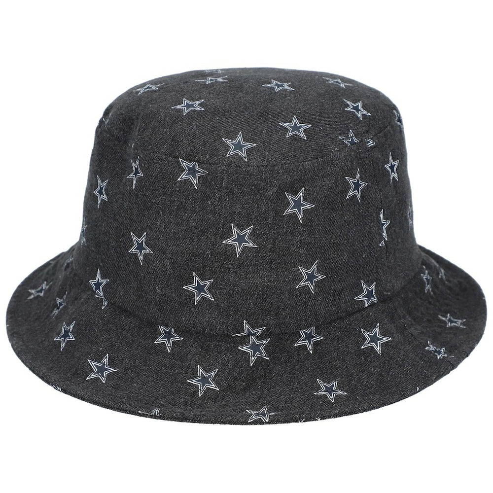 Dallas Cowboys The Wild Collective Women's Denim Bucket Hat - Black discount