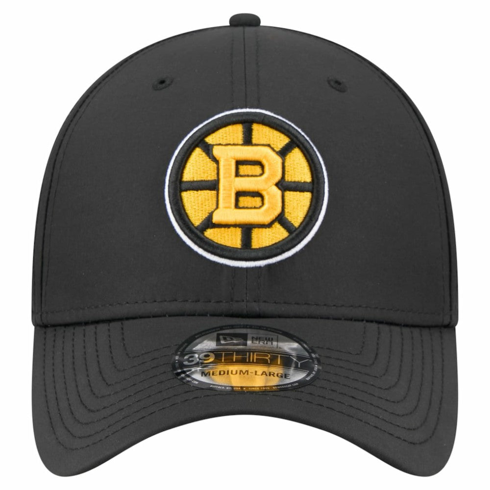 Boston Bruins New Era Night 39THIRTY Flex Hat Black