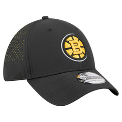 Boston Bruins New Era Night 39THIRTY Flex Hat Black