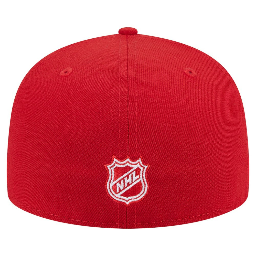 Detroit Red Wings New Era Oversized Vintage Arch 59Fifty Fitted Hat Red