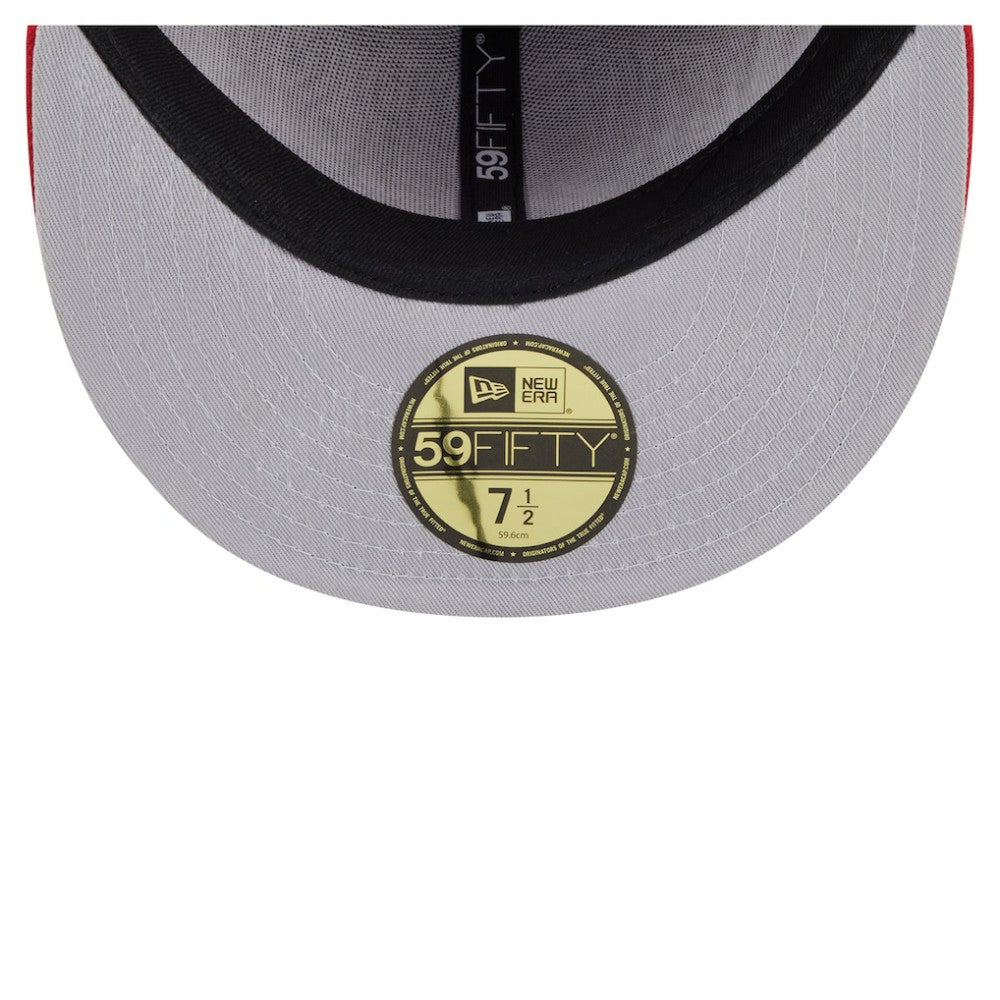 New Jersey Devils New Era Oversized Vintage Arch 59Fifty Fitted Hat Red