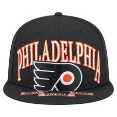 Philadelphia Flyers New Era Oversized Vintage Arch 59Fifty Fitted Hat Black