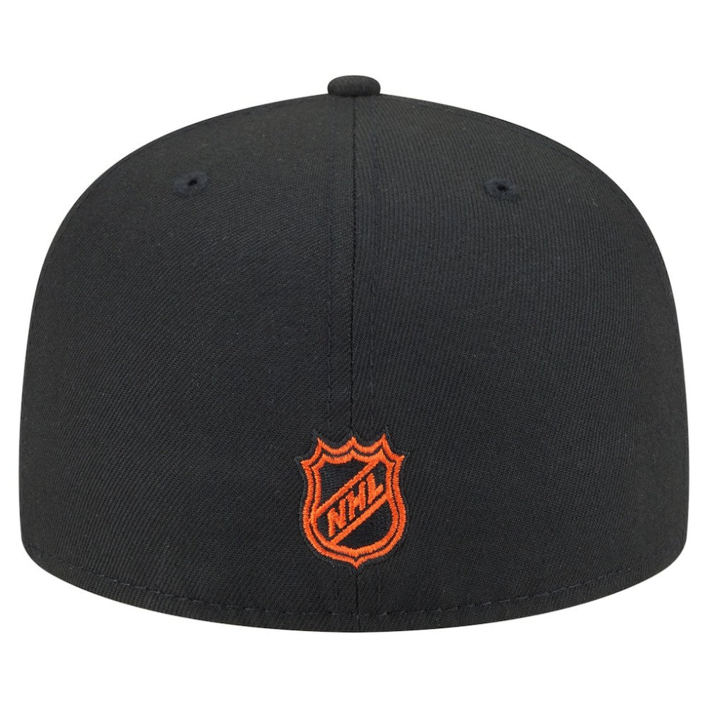 Philadelphia Flyers New Era Oversized Vintage Arch 59Fifty Fitted Hat Black