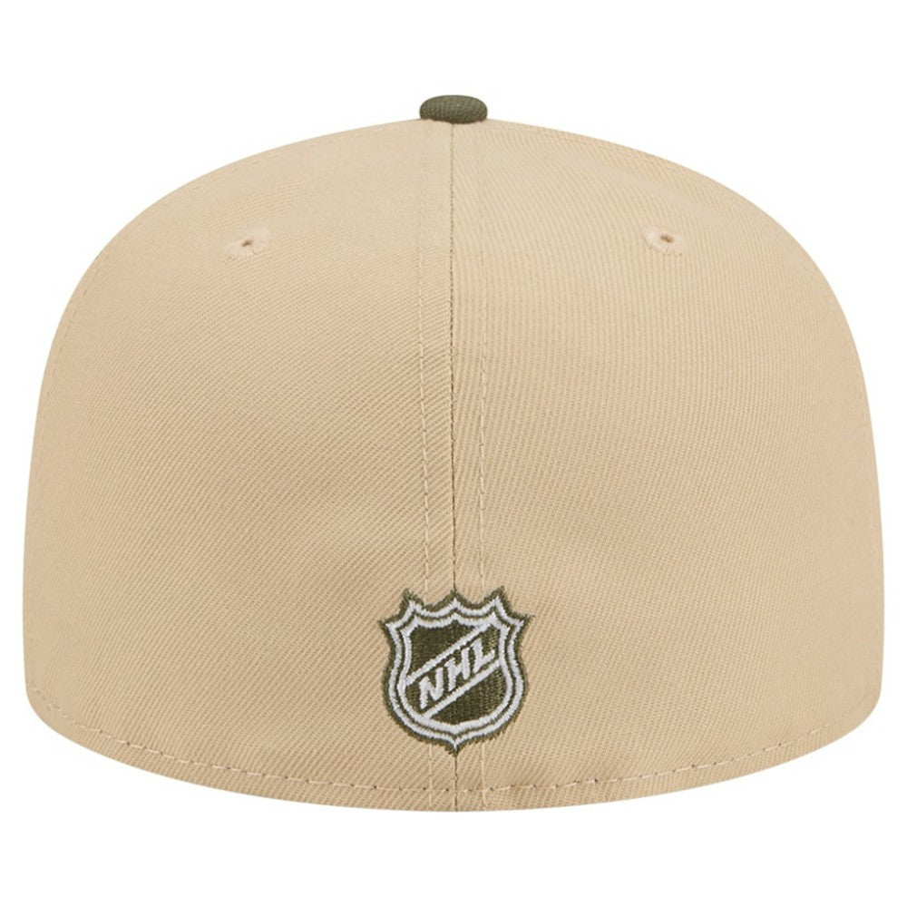 New York Rangers New Era Color Pack Two-Tone 59FIFTY A-Frame Fitted Hat Tan/Olive