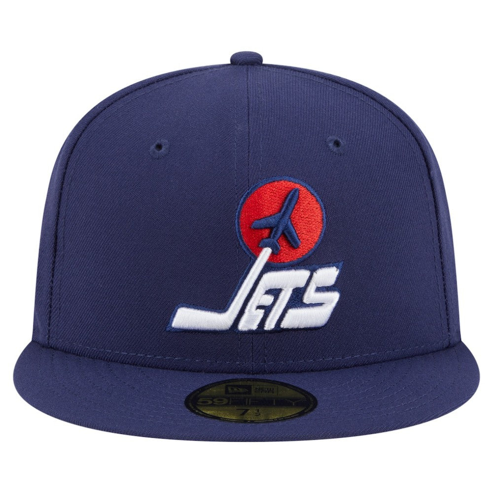 Winnipeg Jets New Era Deceptor 59FIFTY Fitted Hat Navy