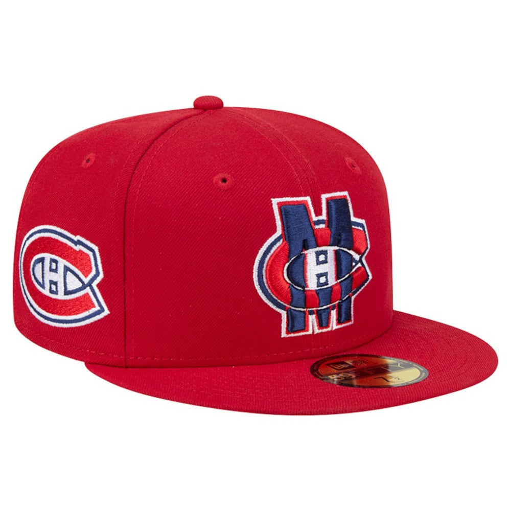 Montreal Canadiens New Era Deceptor 59FIFTY Fitted Hat Red