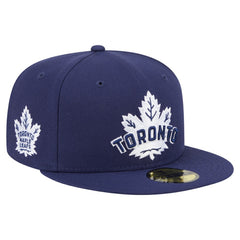 Toronto Maple Leafs New Era Deceptor 59FIFTY Fitted Hat Navy