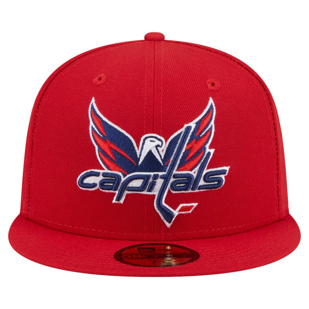 Washington Capitals New Era Deceptor 59FIFTY Fitted Hat Red