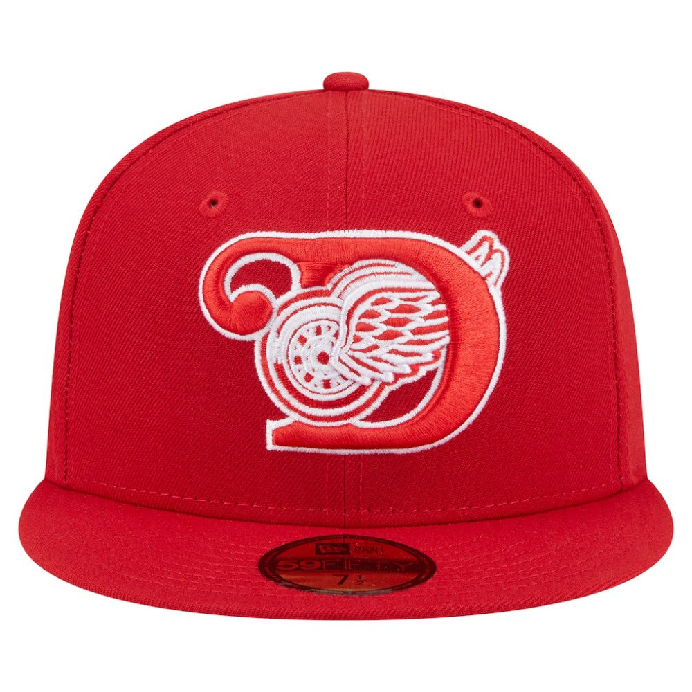 Detroit Red Wings New Era Deceptor 59FIFTY Fitted Hat Red
