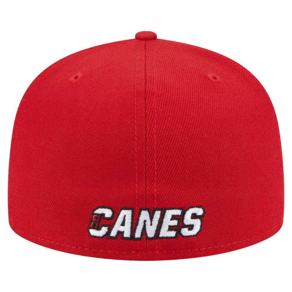 Carolina Hurricanes New Era Deceptor 59FIFTY Fitted Hat Red
