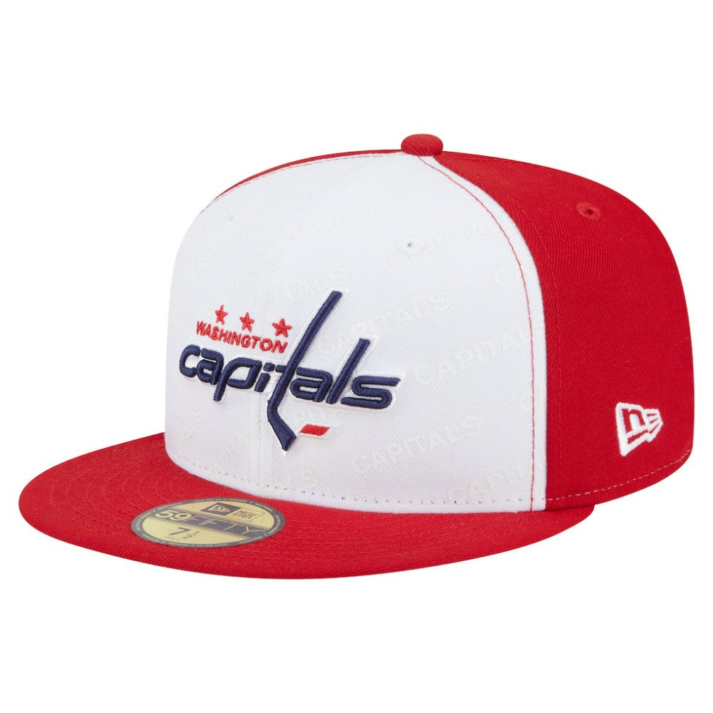 Washington Capitals New Era Repeat Two-Tone 59FIFTY Fitted Hat White/Red