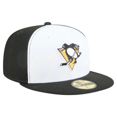 Pittsburgh Penguins New Era Repeat Two-Tone 59FIFTY Fitted Hat White/Black