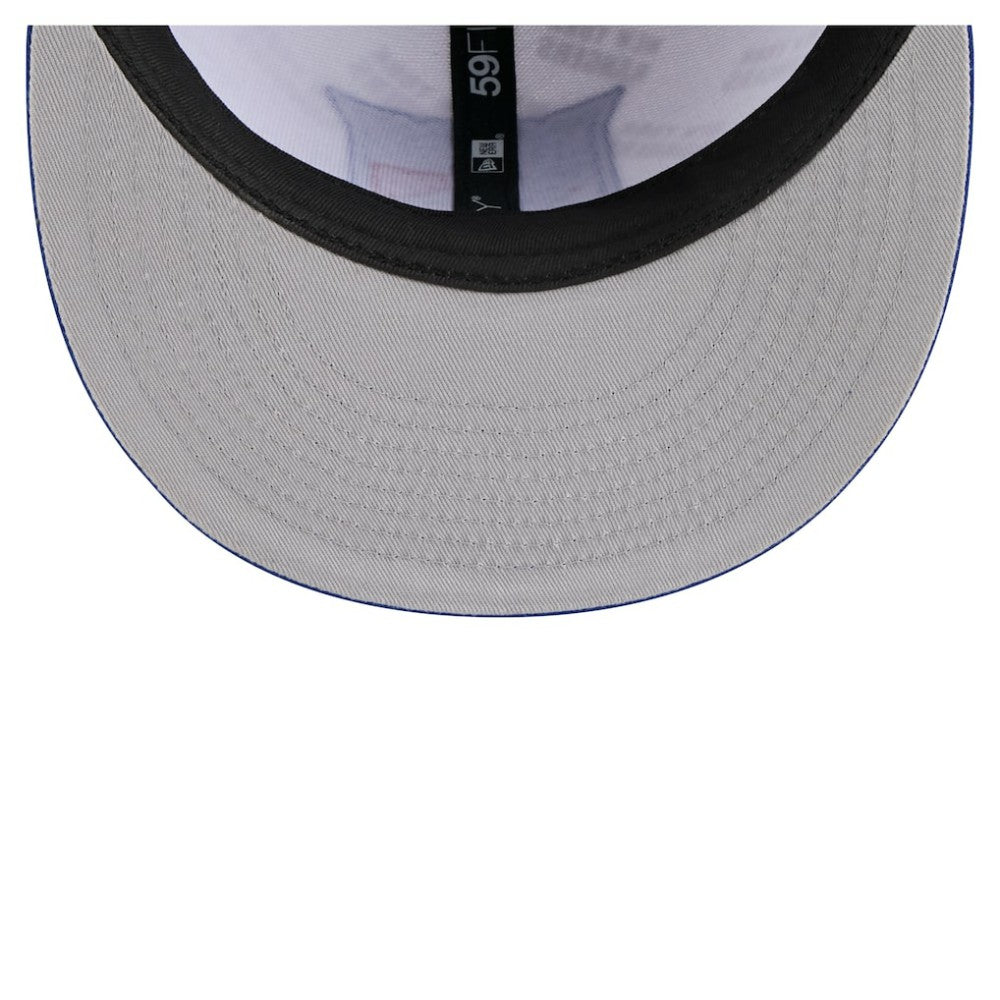 New York Rangers New Era Repeat Two-Tone 59FIFTY Fitted Hat White/Blue