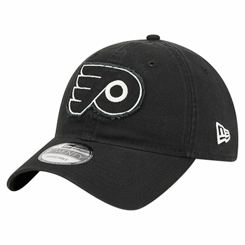 Philadelphia Flyers New Era Stamp Fabric Applique 9TWENTY Adjustable Hat Black
