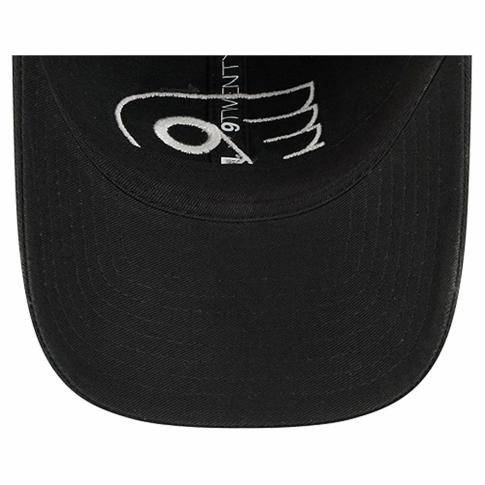 Philadelphia Flyers New Era Stamp Fabric Applique 9TWENTY Adjustable Hat Black