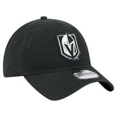 Vegas Golden Knights New Era Stamp Fabric Applique 9TWENTY Adjustable Hat Black
