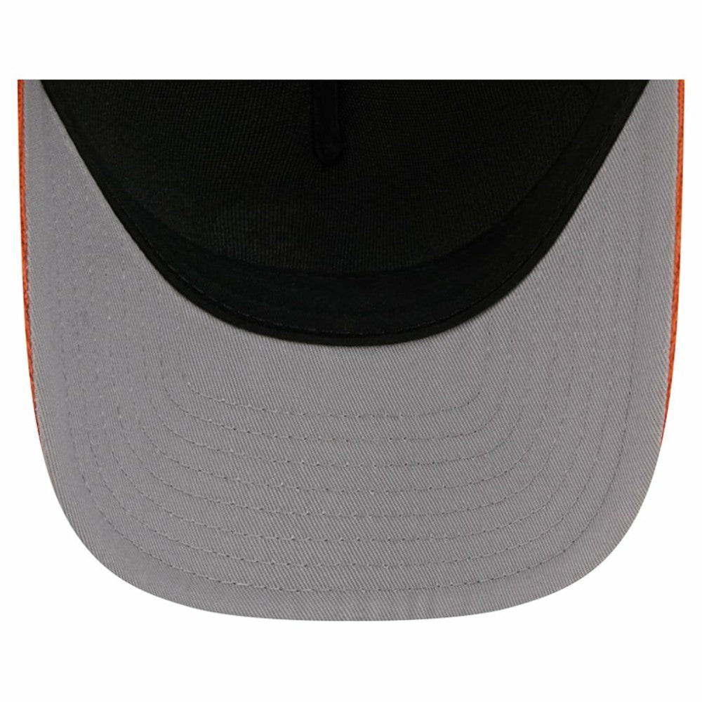 Philadelphia Flyers New Era Hockey Sock 9FORTY A-Frame M-Crown Adjustable Trucker Hat Orange/Black