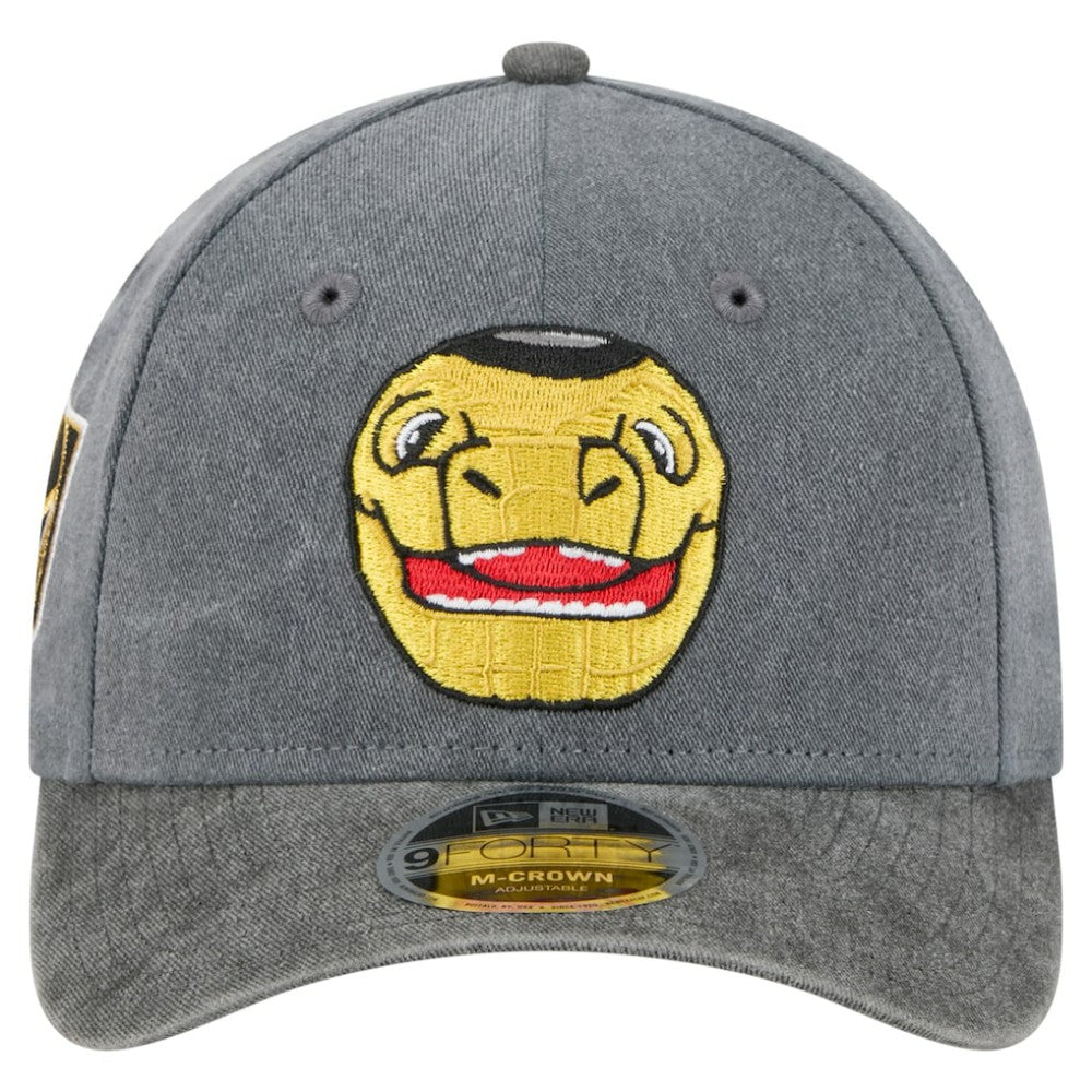 Vegas Golden Knights New Era Mascot 2-Tone 9FORTY Adjustable Hat Charcoal/Black