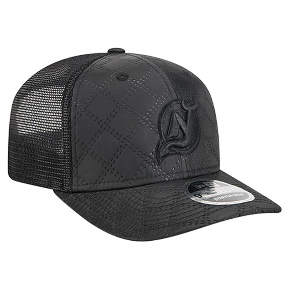 New Jersey Devils New Era Quilted Nylon 9SEVENTY Adjustable Trucker Hat Black