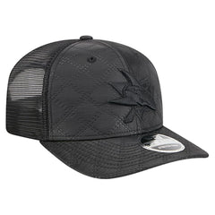 San Jose Sharks New Era Quilted Nylon 9SEVENTY Adjustable Trucker Hat Black