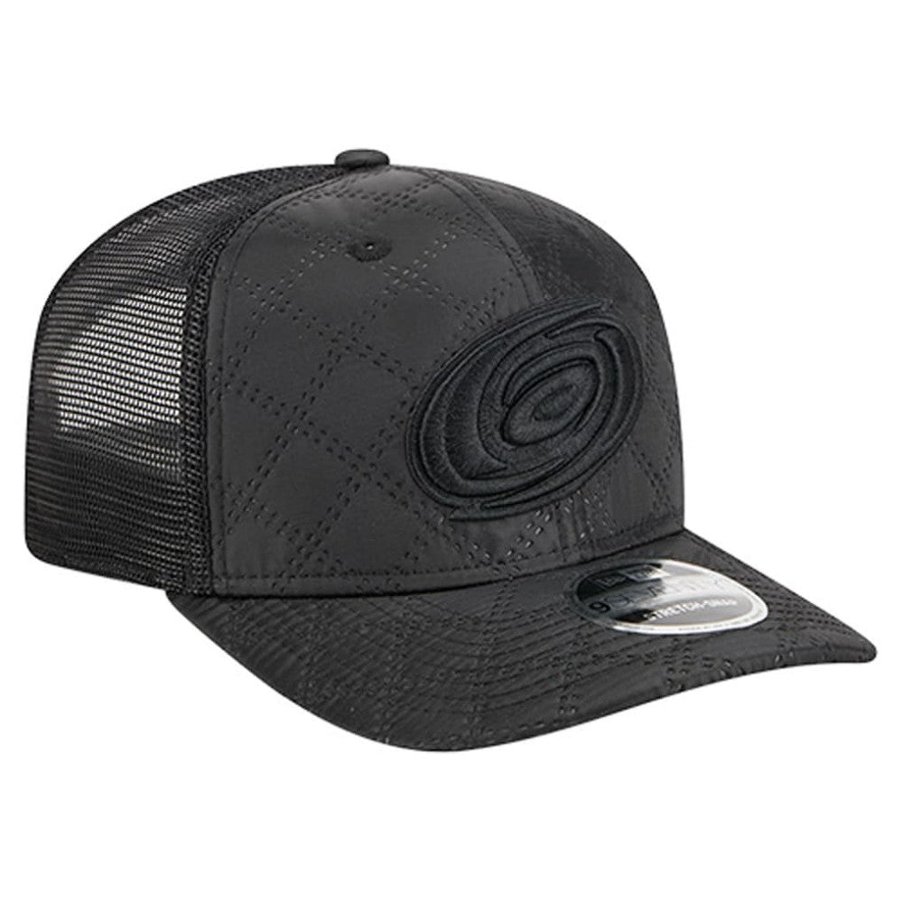 Carolina Hurricanes New Era Quilted Nylon 9SEVENTY Adjustable Trucker Hat Black