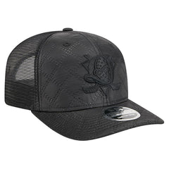 Anaheim Ducks New Era Quilted Nylon 9SEVENTY Adjustable Trucker Hat Black