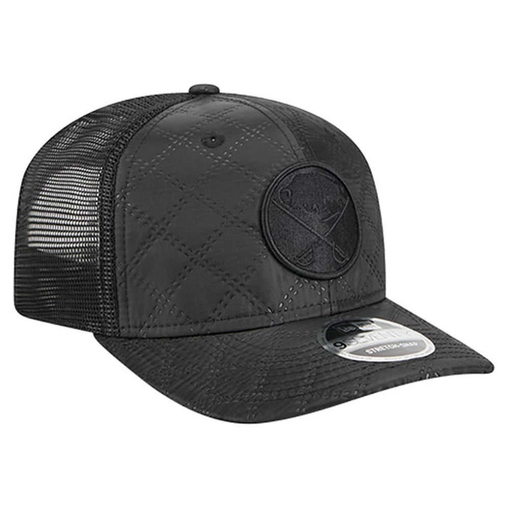 Buffalo Sabres New Era Quilted Nylon 9SEVENTY Adjustable Trucker Hat Black