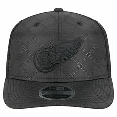 Detroit Red Wings New Era Quilted Nylon 9SEVENTY Adjustable Trucker Hat Black