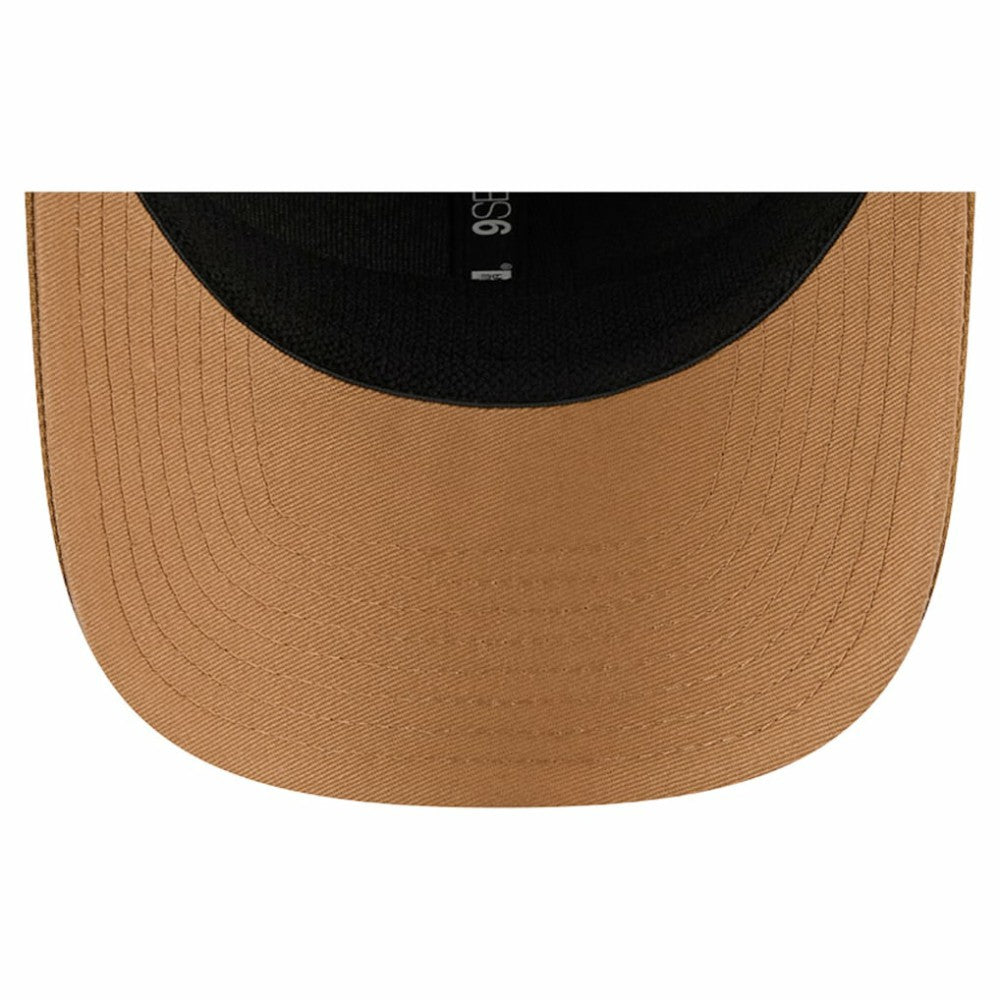 Vegas Golden Knights New Era Two-Tone Trucker 9SEVENTY Stretch Snap Adjustable Hat Tan/Light Brown