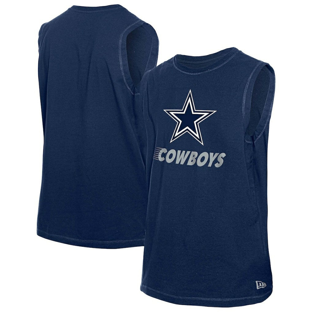 Dallas Cowboys New Era Leisure Collection Muscle Tank Top - Navy cheap