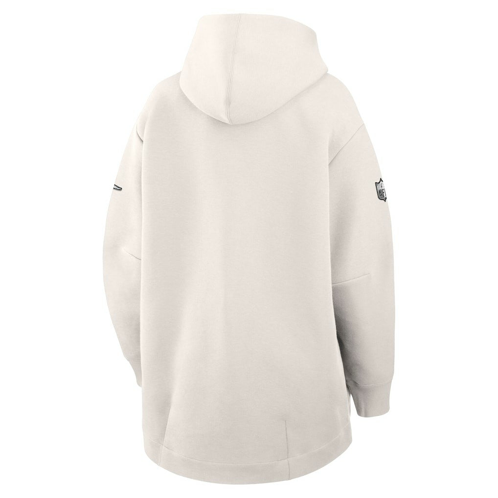 Philadelphia Eagles Women's Super Bowl LIX Opening Night Tech Fleece Full-Zip Hoodie - Cream | Nike discount