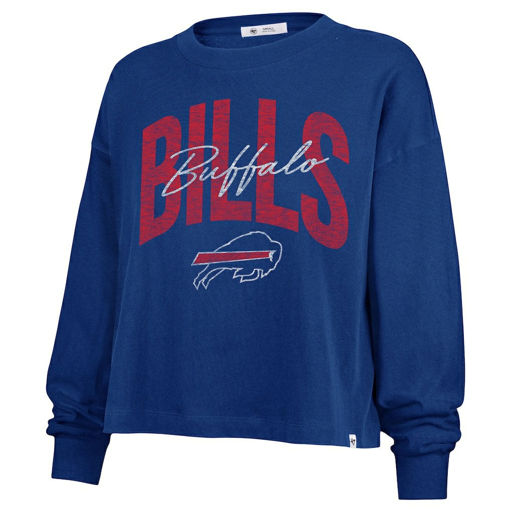 Buffalo Bills '47 Women's Plus Size Muse Sydney Long Sleeve T-Shirt - Royal discount