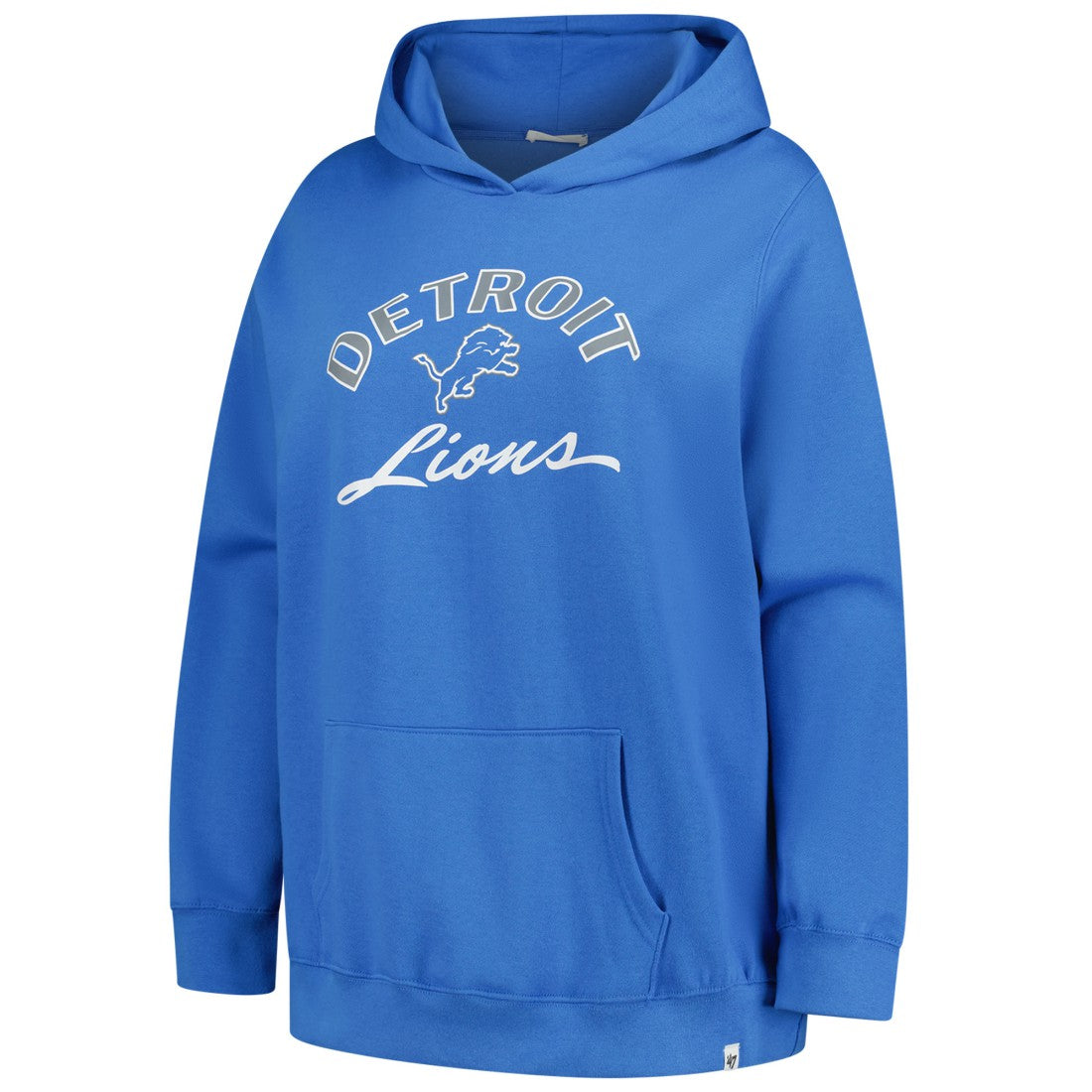 Detroit Lions '47 Women's Plus Size Whirlwind Naomi Hoodie - Blue discount