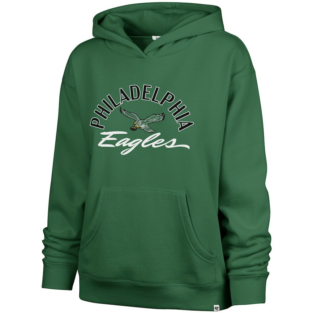 Philadelphia Eagles '47 Women's Plus Size Whirlwind Naomi Hoodie - Kelly Green discount