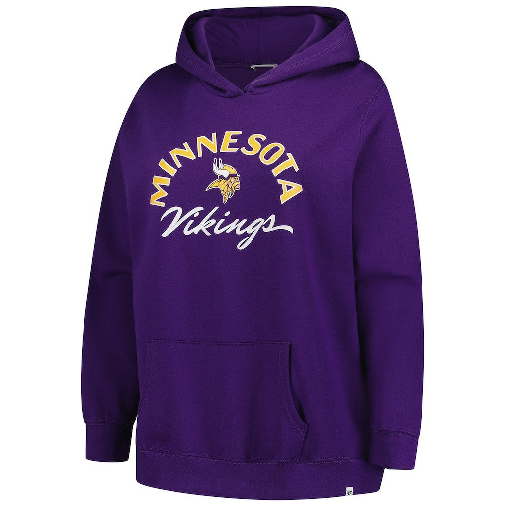 Minnesota Vikings '47 Women's Plus Size Whirlwind Naomi Hoodie - Purple on sale