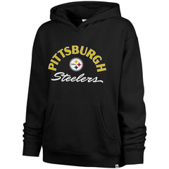 Pittsburgh Steelers '47 Women's Plus Size Whirlwind Naomi Hoodie - Black on sale