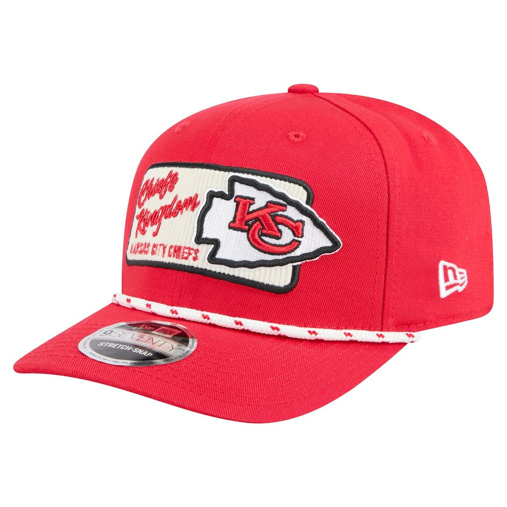 Kansas City Chiefs New Era Chant 9SEVENTY Stretch-Snap Hat - Red sale