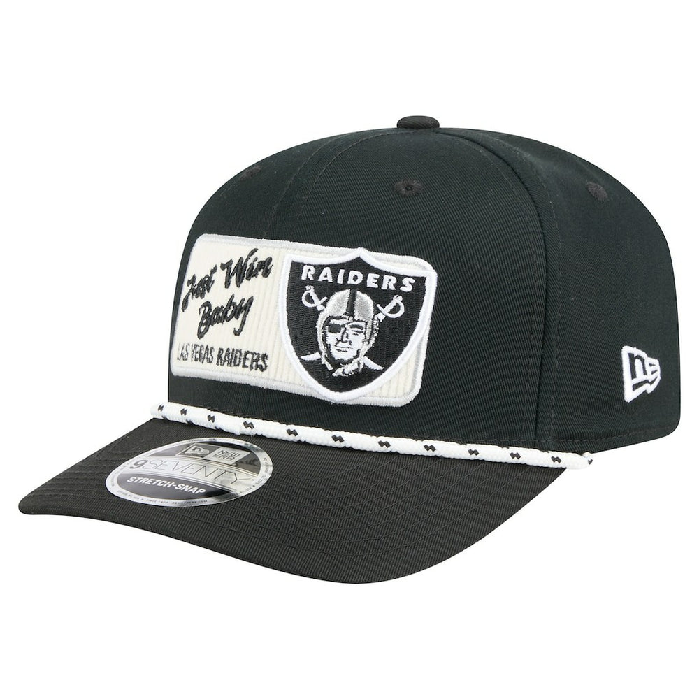 Las Vegas Raiders New Era Chant 9SEVENTY Stretch-Snap Hat - Black outlet