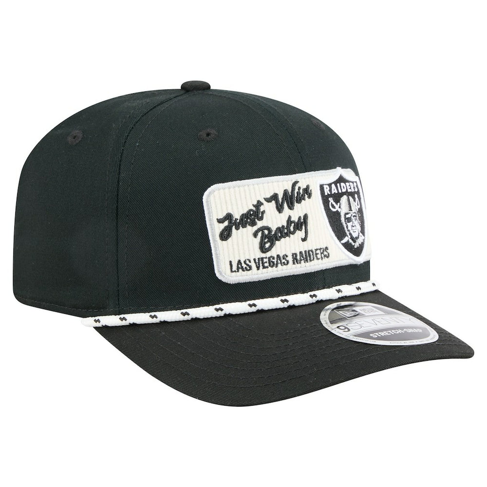 Las Vegas Raiders New Era Chant 9SEVENTY Stretch-Snap Hat - Black outlet