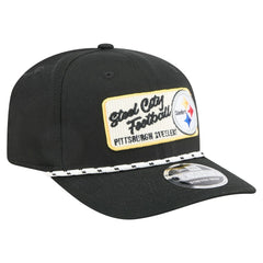 Pittsburgh Steelers New Era Chant 9SEVENTY Stretch-Snap Hat - Black outlet