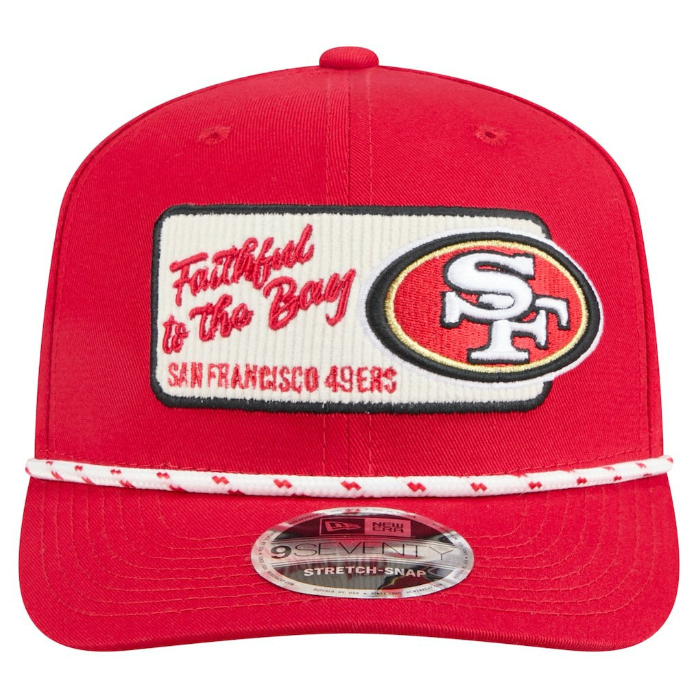 San Francisco 49ers New Era Chant 9SEVENTY Stretch-Snap Hat - Scarlet sale