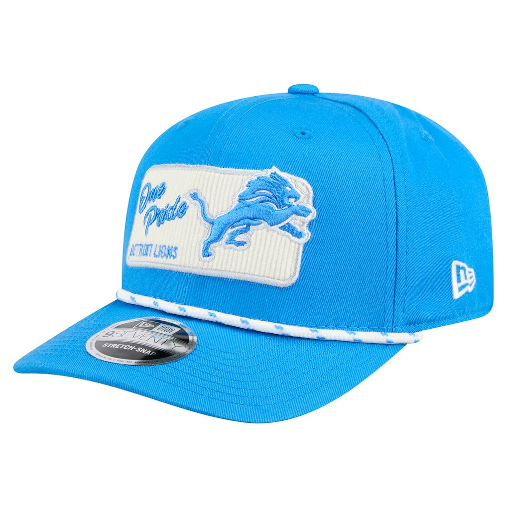 Detroit Lions New Era Chant 9SEVENTY Stretch-Snap Hat - Blue online
