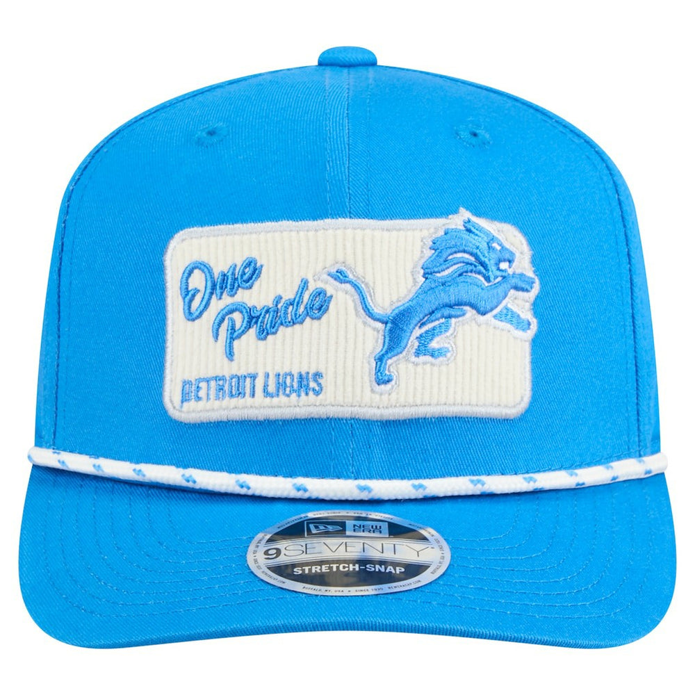 Detroit Lions New Era Chant 9SEVENTY Stretch-Snap Hat - Blue online