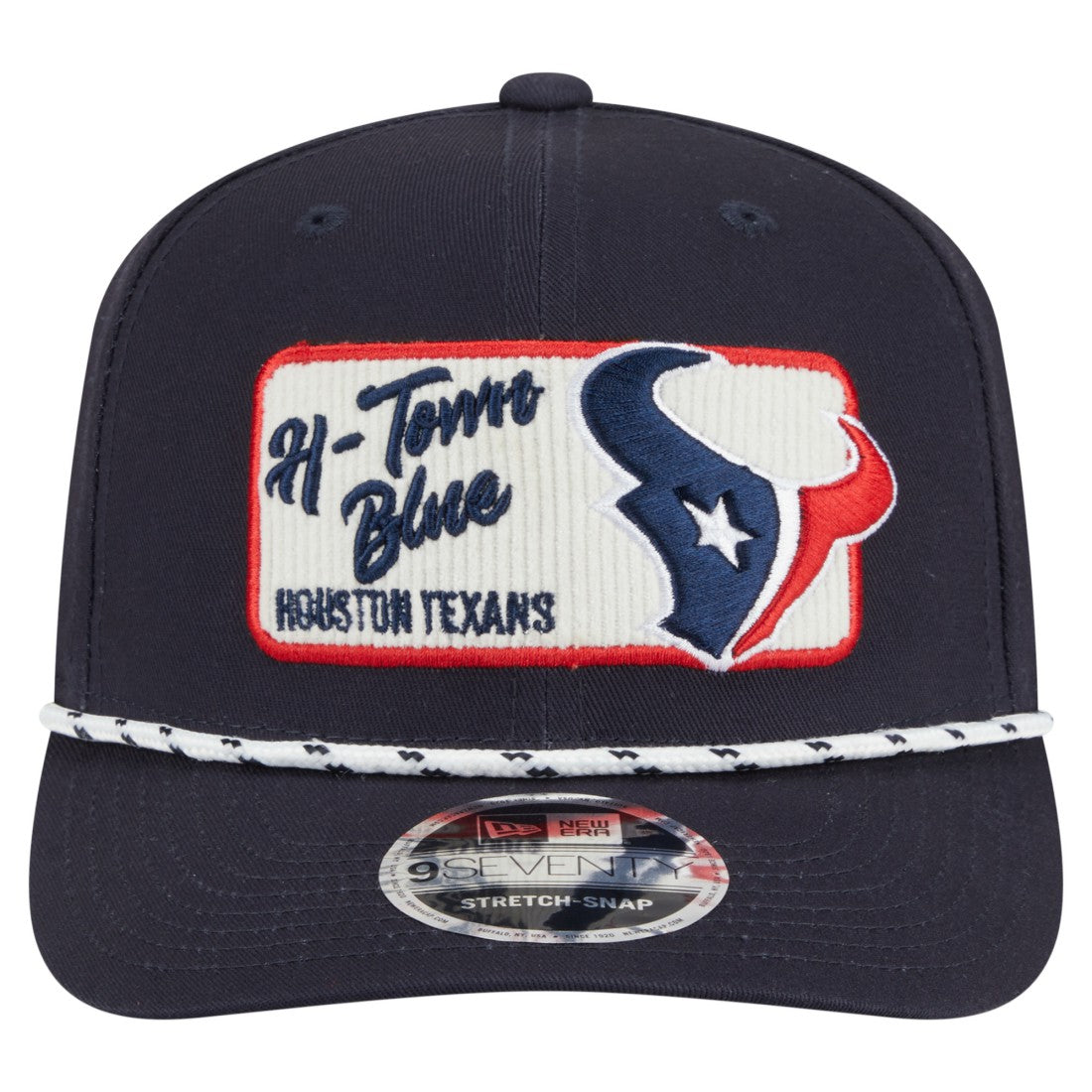 Houston Texans New Era Chant 9SEVENTY Stretch-Snap Hat - Navy for sale