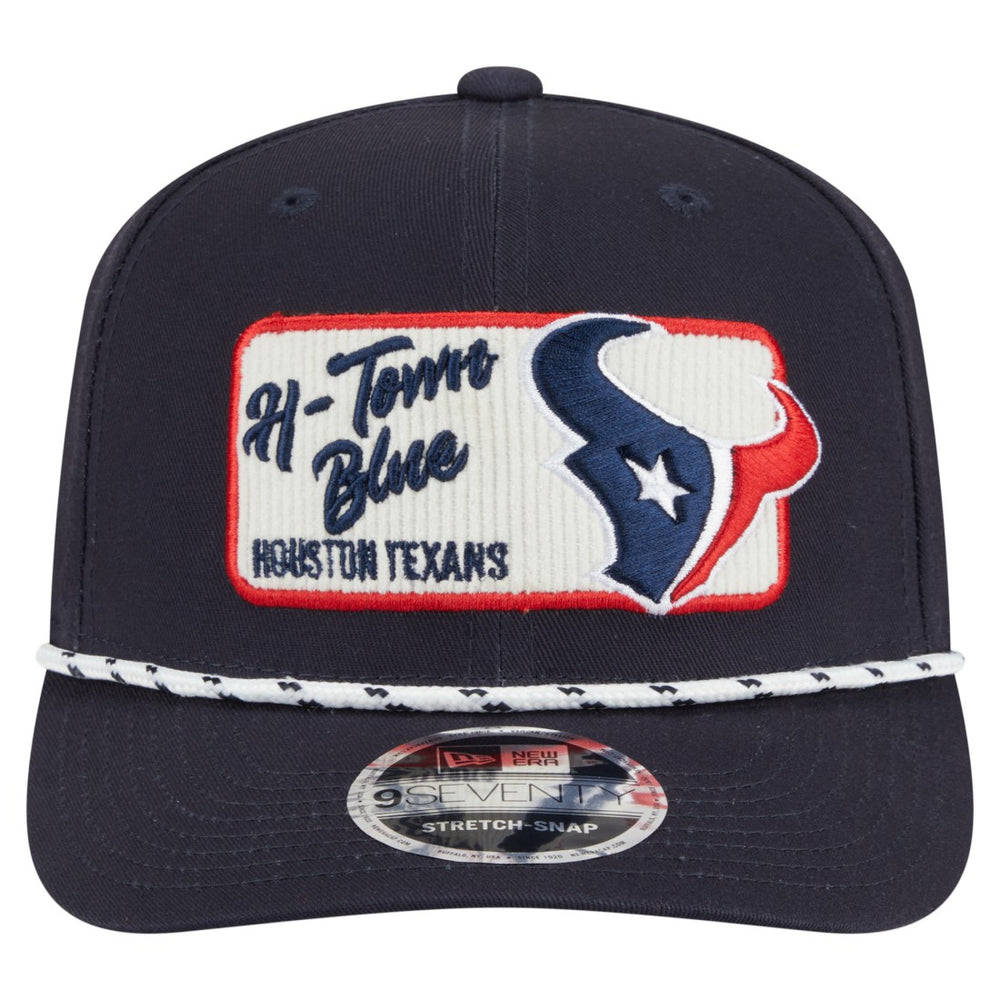 Houston Texans New Era Chant 9SEVENTY Stretch-Snap Hat - Navy for sale